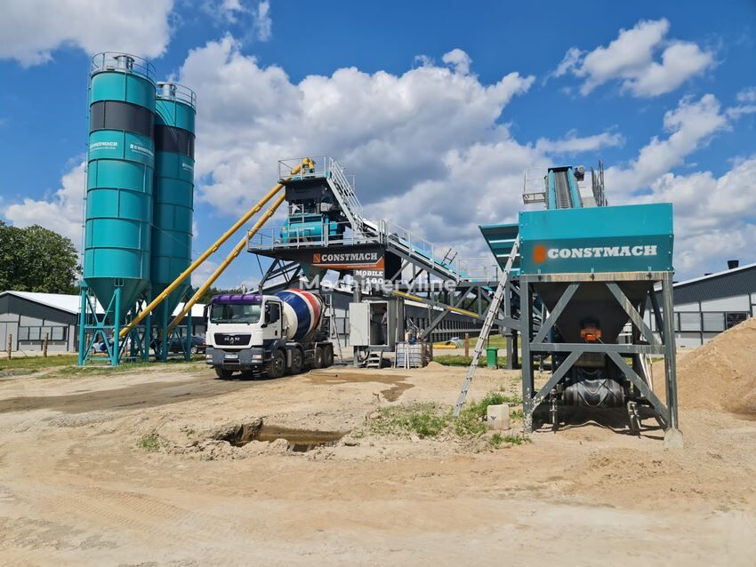 centrale à béton Constmach 100 m3/h Mobile Concrete Batching Plant neuve