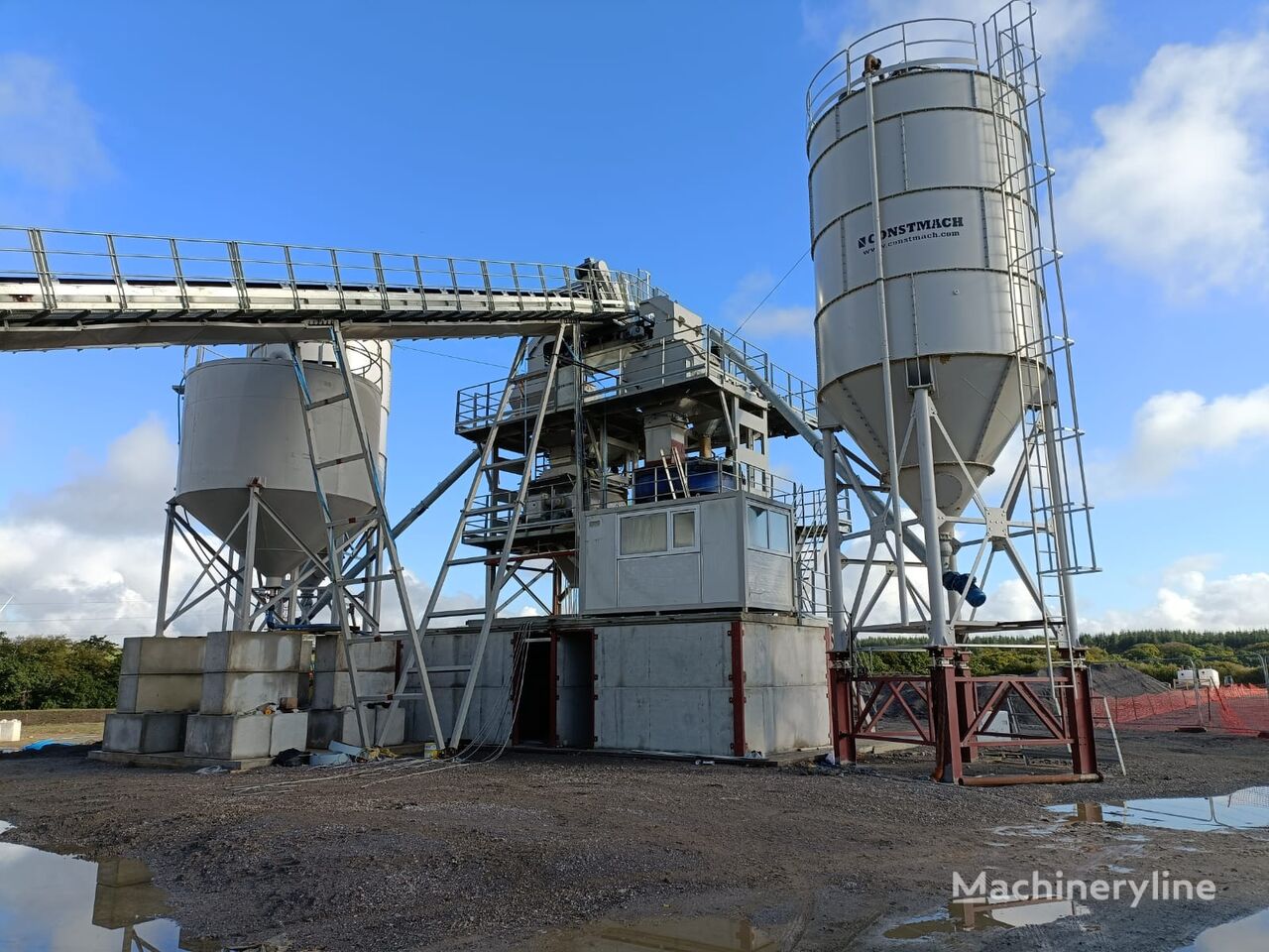 centrale à béton Constmach  60+60 m3/h Fixed Concrete Mixing Plant neuve