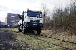 grue mobile MAN 18.280 4x4 HIAB 166 Road RAIL Two way Schiene