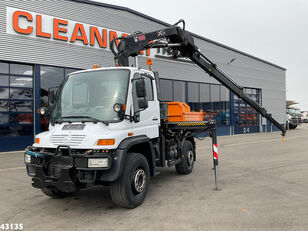 grue mobile Unimog U 500 4x4 Hiab 12 Tonmeter laadkraan (bouwjaar 2009)