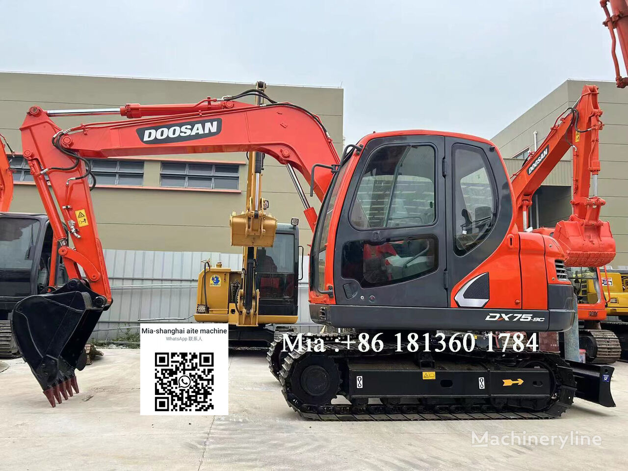 pelle sur chenilles Doosan DX75