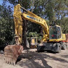 pelle sur pneus Komatsu PC150W-6